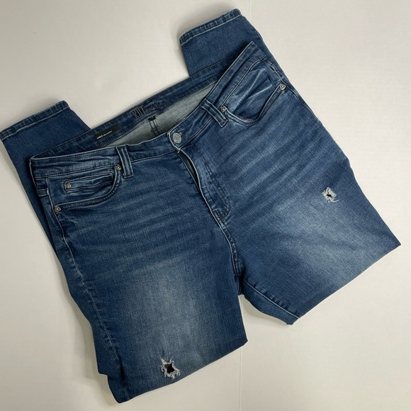 Kut from the Kloth Denim - Kut from the Kloth Jeans Women 14 Blue Denim Carlo Ankle Skinny Boho Mid Rise